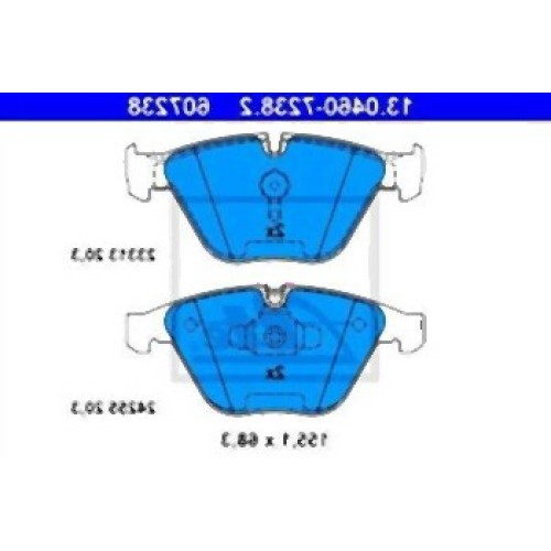 BMW E84 E90 E91 E92 E93 Pastillas de freno delanteras 34116780711 ATE