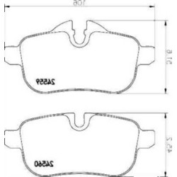 Pastillas de freno traseras BMW E89 34216788275 TEXTAR