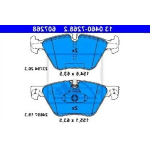 Pastillas de freno delanteras BMW F10 F11 34116858047 ATE