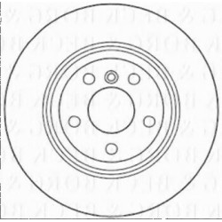 BMW F10 F11 Juego de discos de freno delantero 34116794429 BORG&BECK