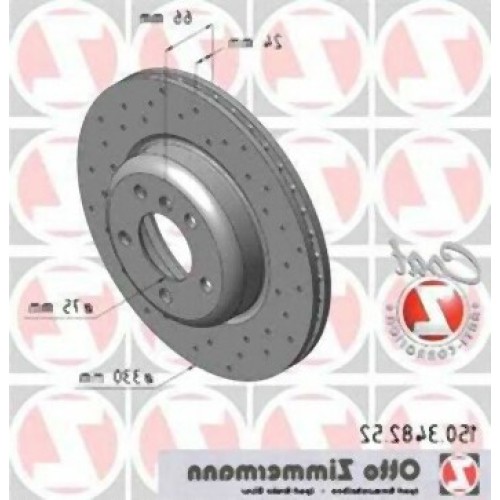 BMW F10 F11 Juego de discos de freno delantero tipo deportivo 34116794429 ZIMMERMANN