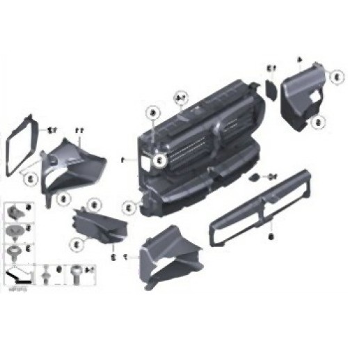 BMW F10 F11 Panel frontal 51747200787
