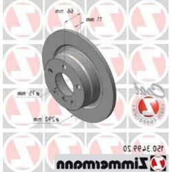 BMW F20 F21 F22 F23 Juego de discos de freno trasero 34216792225 ZIMMERMANN
