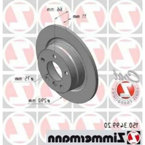 BMW F20 F21 F22 F23 Juego de discos de freno trasero 34216792225 ZIMMERMANN
