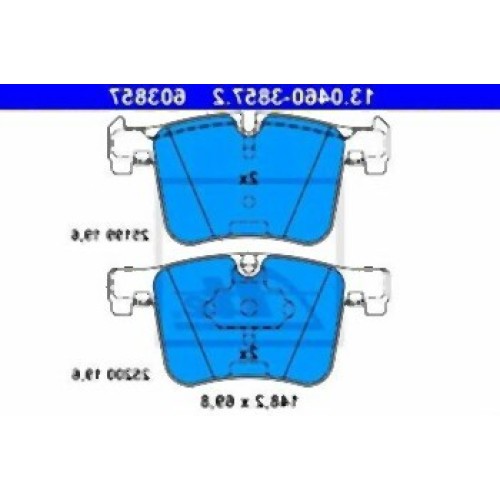 BMW F20 F21 F22 F23 F25 F26 F30 F31 F32 F33 F34 F36 Pastillas de freno delanteras 34106859181 ATE