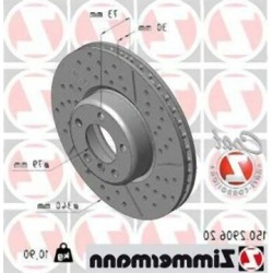 BMW F20 F21 F22 F23 F30 F31 F32 F33 F34 M Juego de discos de freno delantero tipo deportivo 34106797602 ZIMMERMANN