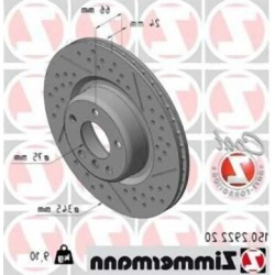 BMW F20 F21 F22 F23 F30 F31 F32 f36 M Juego de discos de freno trasero tipo deportivo 34206797598 ZIMMERMANN