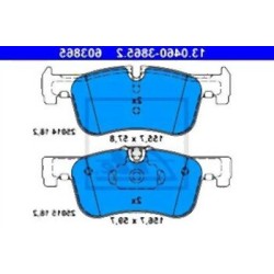 Pastillas de freno delanteras BMW F20 F21 F22 F23 34116850567 ATE