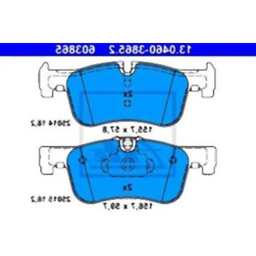 Pastillas de freno delanteras BMW F20 F21 F22 F23 34116850567 ATE