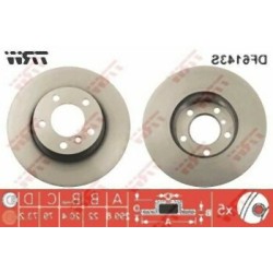 BMW F20 F21 F30 F31 F32 F33 F34 F36 Juego de discos de freno delantero 34116792217 TRW