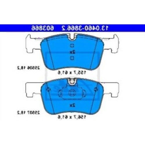 BMW F20 F21 F30 F31 F32 F33 F34 F36 Pastillas de freno delanteras 34116850568 ATE
