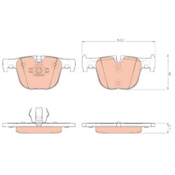 BMW F30 F31 F32 F33 F34 F36 Pastillas de freno traseras 34216850570 TRW