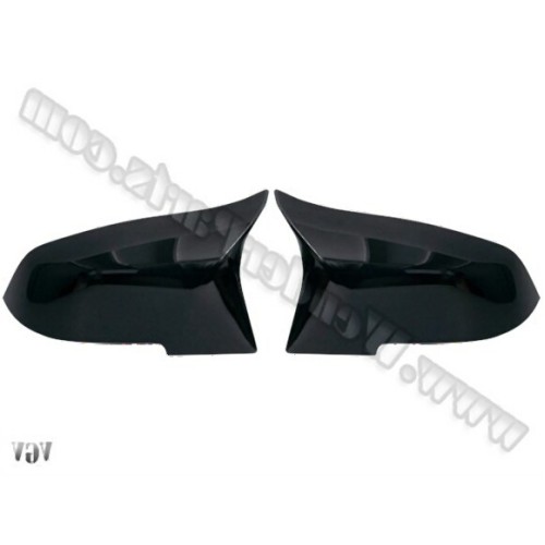 BMW F30 F31 F32 F33 F80 F82 F83 F87 M3 M4 Cubierta de espejo tipo murciélago Joyería en negro piano brillante 51168059545