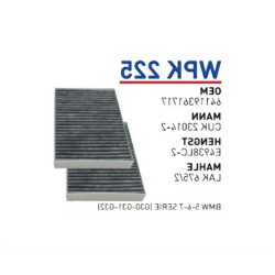 BMW G05 G06 G07 G11 G12 G30 G31 F90 Filtro de aire acondicionado Carbono 64116996209 WUNDER