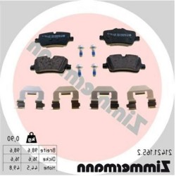 BMW G20 G21 G22 G23 G26 G42 Pastillas de freno traseras 34206888825 ZIMMERMANN