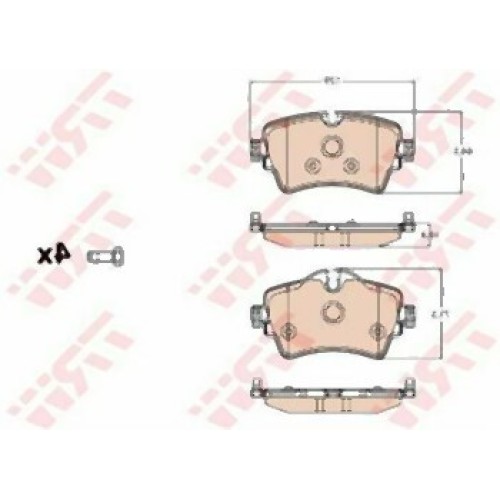 BMW MINI F45 F46 F48 F54 F55 F56 F57 F60 Pastillas de freno delanteras 34106874034 TRW