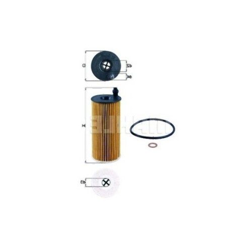 BMW MINI N47N N47S1 N57N N57Z Filtro de aceite 11428507683 MAHLE