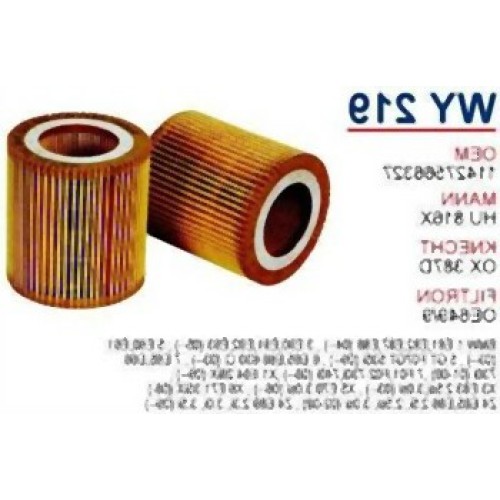 BMW N20 N26 Filtro de aceite 11427640862 WUNDER