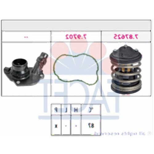 BMW N47N N57N Termostato Con Tapa 11518512234 FACET