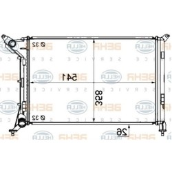 Radiador Mini R50 R52 Antes de 12 2003 17117535902 BEHR