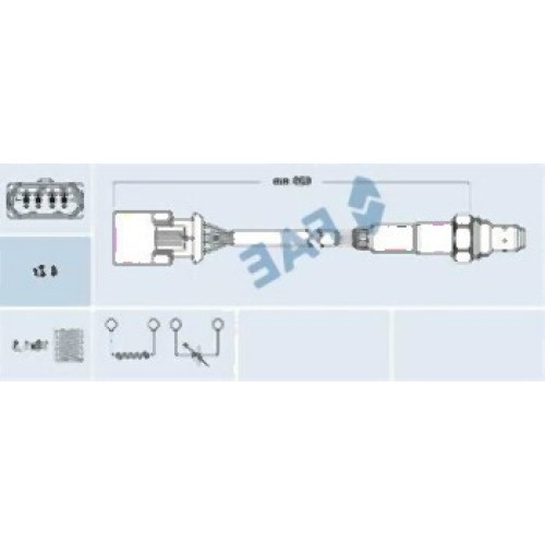 Mini R50 R52 R53 Sonda Lambda Oxígeno 11780872674 FAE