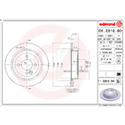 Mini R50 R52 R53 R55 R56 R57 R58 R59 Juego de discos de freno trasero 34211503070 BREMBO