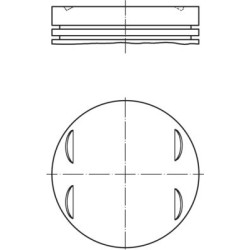 BMW Pistón 84mm 0.50 E46 E39 E60 E83 X3 11257512526 0832002 11257512528