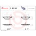 BMW E36 E46 E85 E86 Pastillas de freno traseras 34216778168 BREMBO