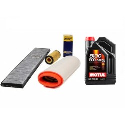 Bmw E46 Chasis 320d M47N Motor Mantenimiento Periódico Filtros Set Motul 5w30 5lt sin gasoil