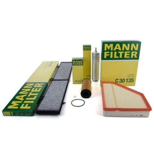 Bmw E90 Case 320d 2006-2009 Juego Filtros Mantenimiento Periódico Mann