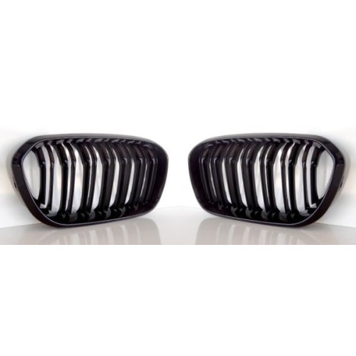 Conjunto Rejillas Delanteras Marco Bmw Serie 1 F20 Negro Piano BA0203198