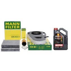 Bmw F10 Case 525dx Juego De Filtros Mantenimiento Periódico Mann Motul 5W30 EFE Sin Gasóleo