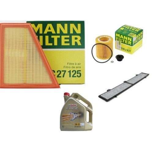Bmw X1 E84 Case 1.6i Gasolina Kit Filtros Mantenimiento Periódico Castrol 5w30