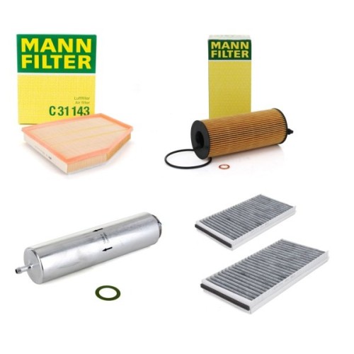 Bmw E60 Case 520d N47 Motor 2007-2010 Juego De Filtros Mantenimiento Periódico Mann