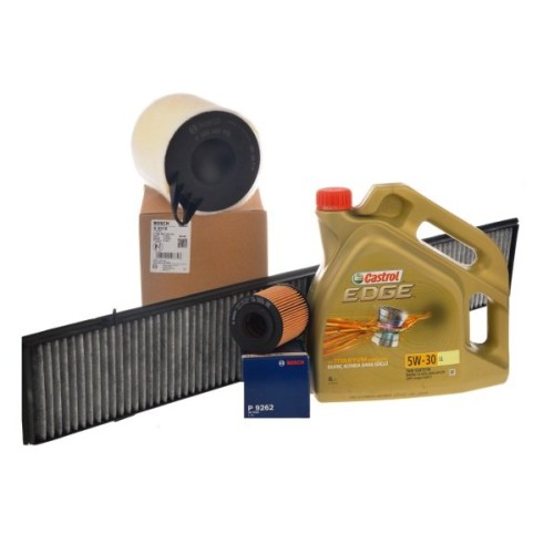 Bmw E90 Case 316i Kit Filtros Mantenimiento Periódico h Aceite Castrol 5W30