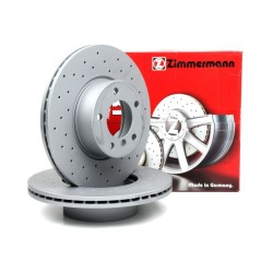 Bmw E90 Chasis 320d 184 CV Juego de discos de freno delanteros perforados Zimmermann