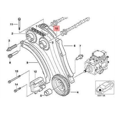 BMW Tensor Cadena M47 24892 11312247280
