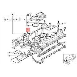 Cubierta BMW E38 E39 E46 E53 E60 E61 E65 E66 E70 E71 E87 E90 E91 E92 E93 M47 M57 M47n M57n M47n2 M57n2 11122247705