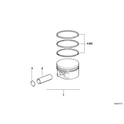 BMW Pistón Estándar E36 E34 90920600 11251739301
