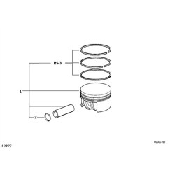 BMW Pistón 321 86.565mm 0.50 E36 0830102 11251405266