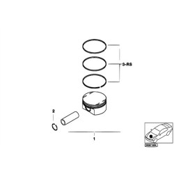 Bmw Pistón 0.50 4 Cilindros E87 E90 E91 E83 X3 40085620 11257540068