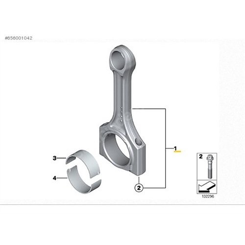 Kit de varilla de pistón BMW E46 E60 E61 E65 E83 E53 X3 X5 11247805254