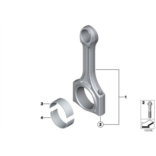 Kit de varilla de pistón BMW E60 11240307207