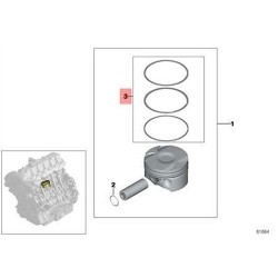 BMW Anillo M43 Std 1.2*1.5*2 85 Mm Estándar 1.2*1.5*2 85 Mm E36 E46 0613720050 11251437062