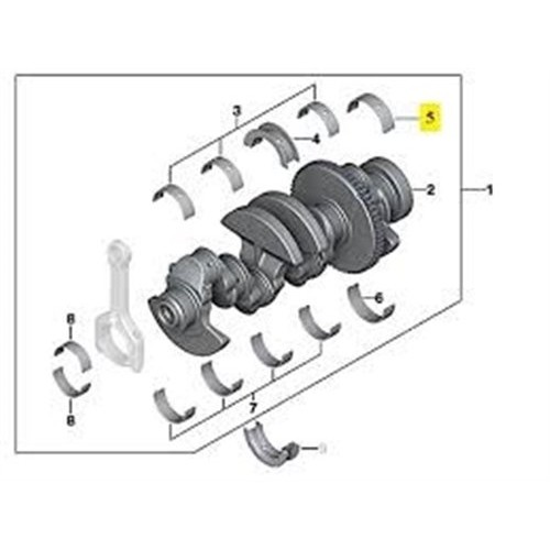 BMW Yatak Ana 0.50 N 40 42 45 Takim E46 E90 E92 E93 11217515385