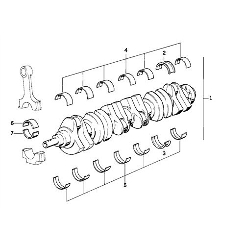BMW Yatak Kol M47 M47n Std Takim E46 11247792535